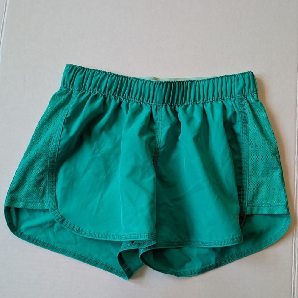 Champion C9 Running Shorts‎ Teal Turquoise Athletic Y2K X-Small 24" Retro